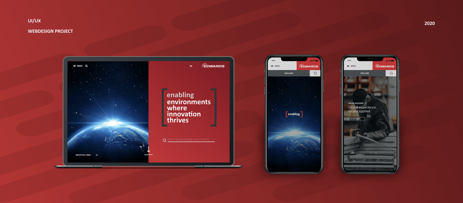 Edwards Vacuum — hero screen