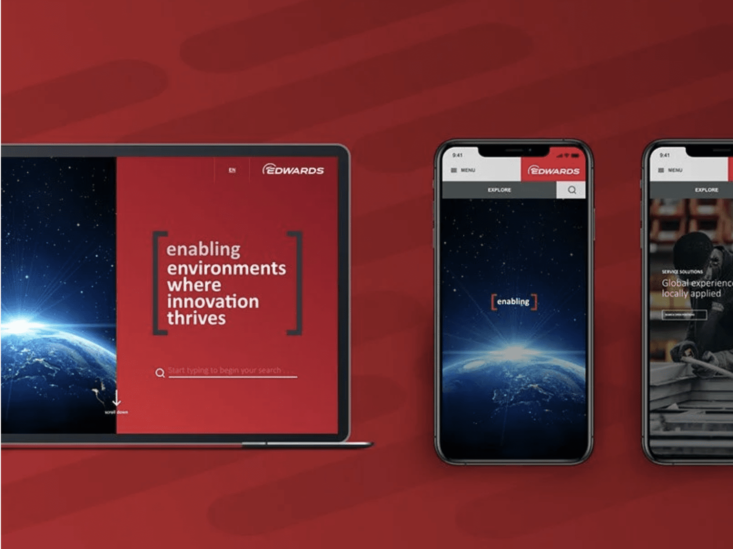 I redesigned the website of a global leader in vacuum and abatement technologies.