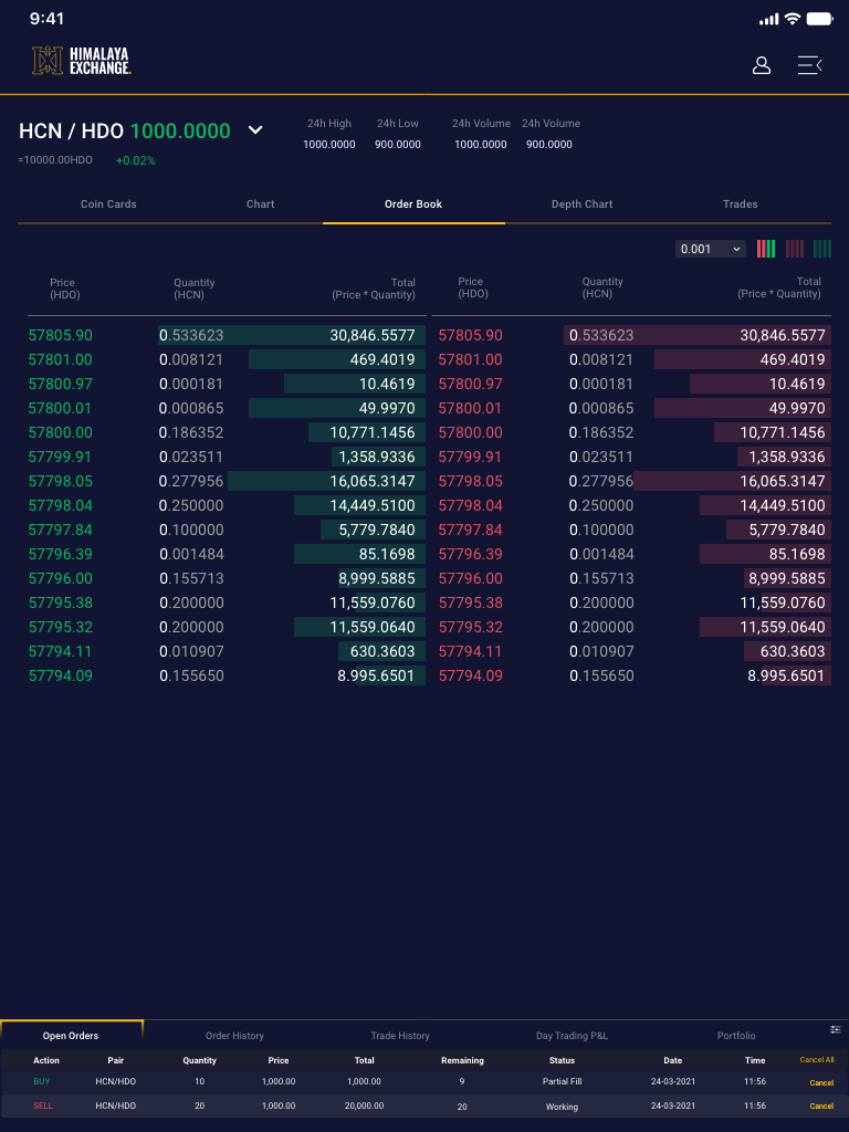 Himalaya Exchange: Ui Design + Responsiveness 3