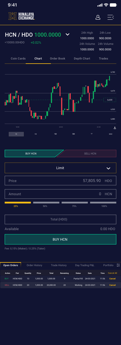 Himalaya Exchange: Ui Design + Responsiveness 3