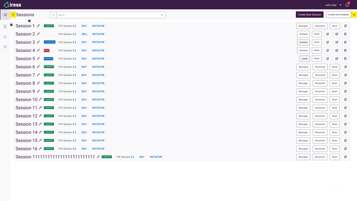 Iress: Wireframes + High Fidelity 2