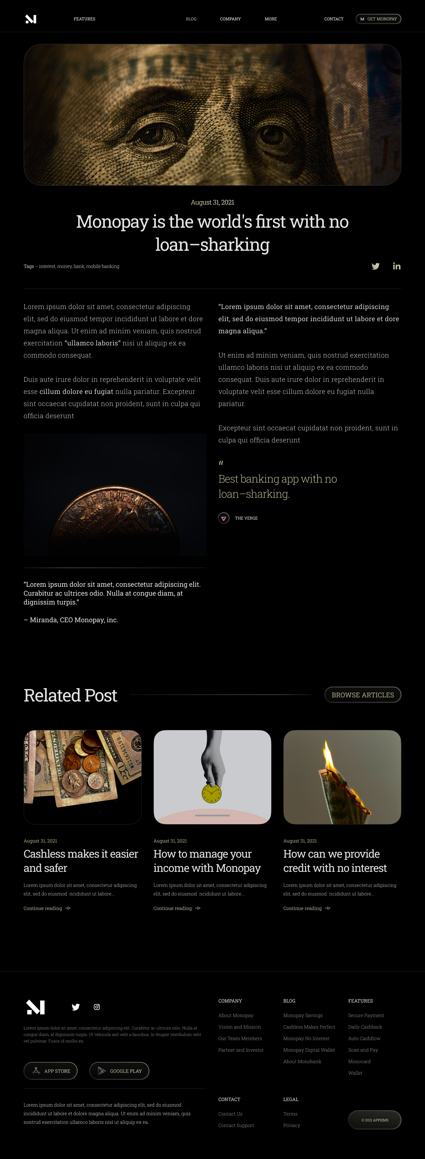 Master: Blog + Contact 1